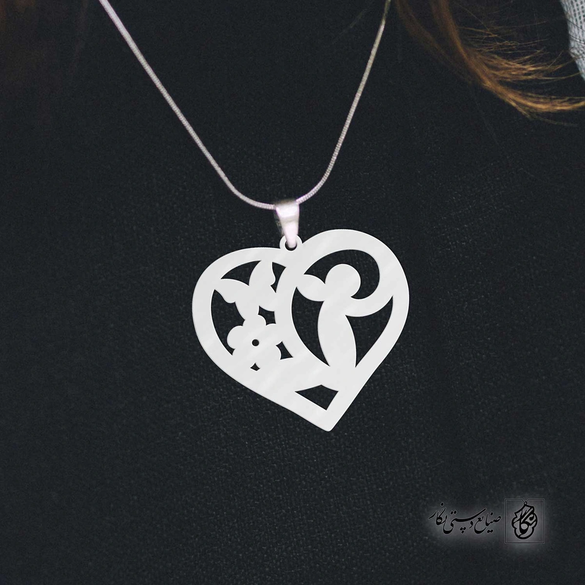 پلاک قلب پروانه کد 40514