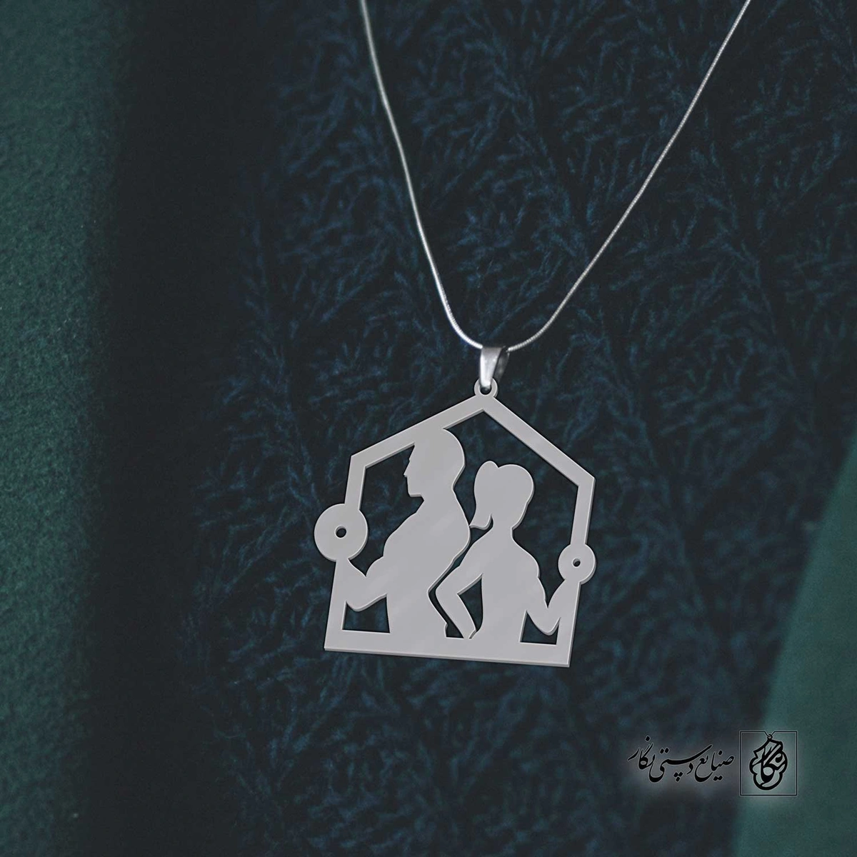 پلاک طرح زن و مرد وزنبردار کد 40637