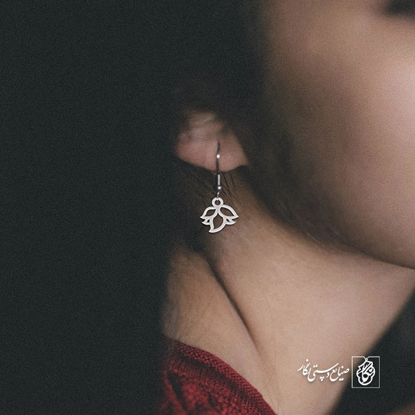 گوشواره طرح برگ کد 1414