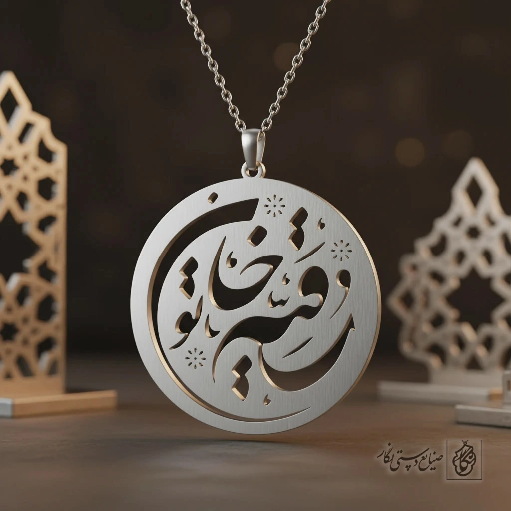 گردنبند کالیگرافی رقیه خاتون کد 9713