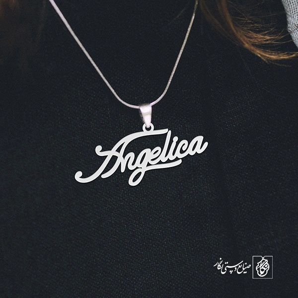 گردن آویز پلاک Angelica کد 2067