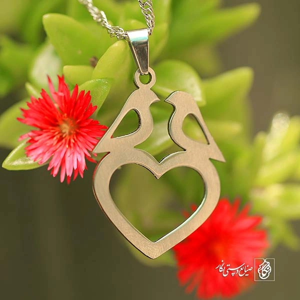 پلاک پرنده و قلب کد 253