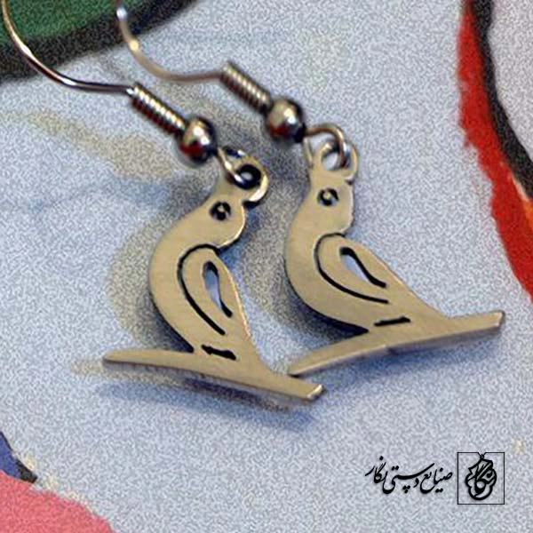 گوشواره طرح فانتزی پرنده