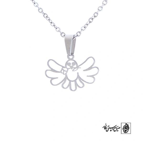 پلاک آویز پرنده فانتزی کد 495