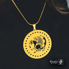 پلاک نقش سیمرغ ساسانی کد 6055