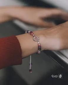 دستبند طرح گل نیلوفر کد 80028
