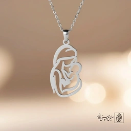 گردنبند فیگور مادر و فرزند کد 9072