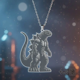 گردنبند طرح گودزیلا (Godzilla) کد 60234