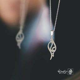 آویز گردنبند آویز گردنبند پلاک اسم ایمان کد 2704